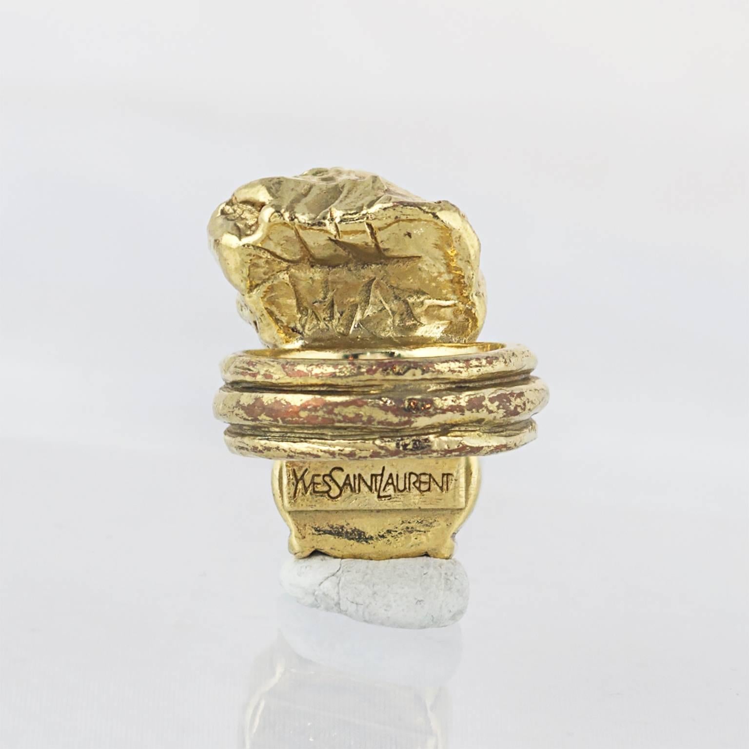 YSL Original Arty Ring In Good Condition For Sale In London, GB