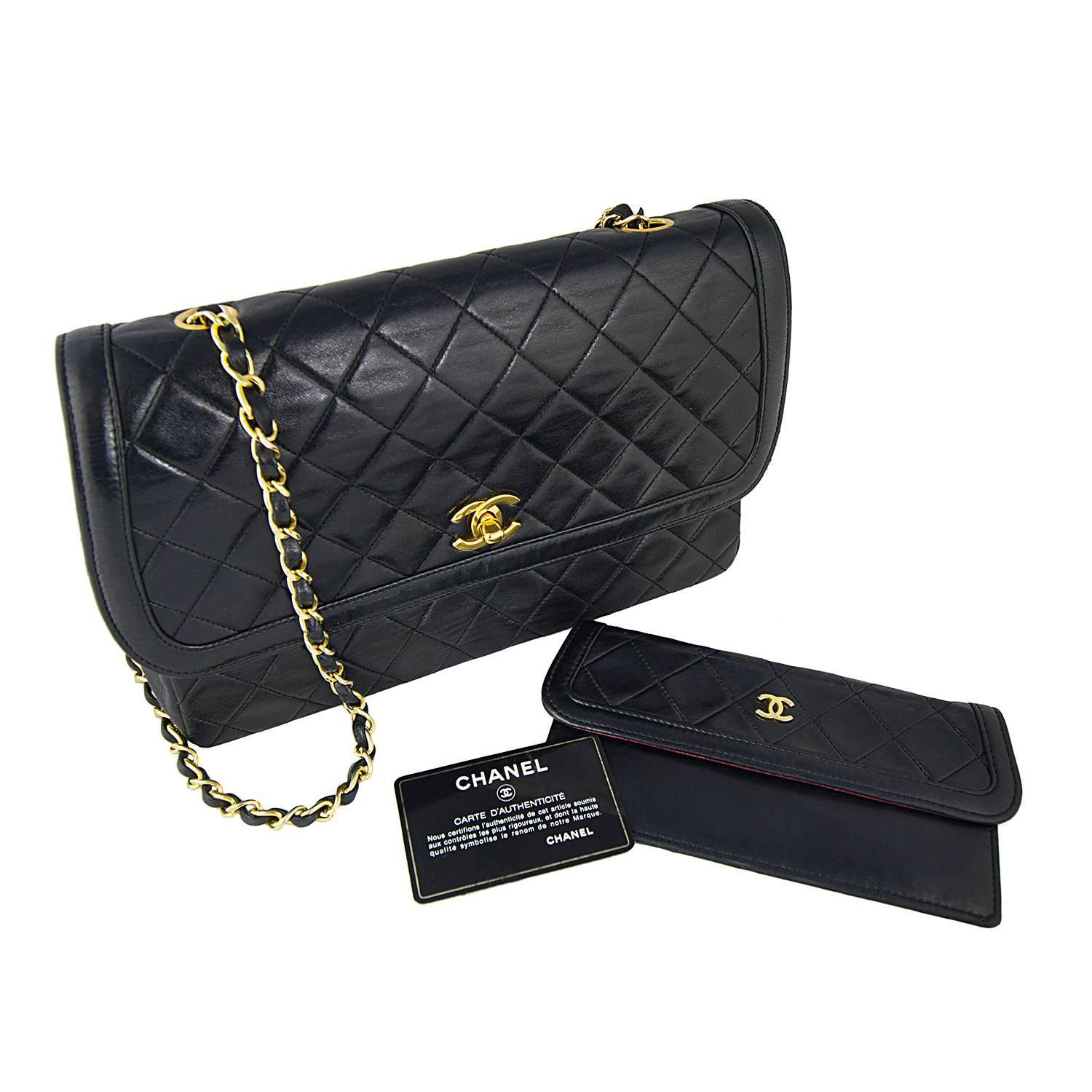 Women's or Men's Chanel Mademoiselle Bag with integral Purse For Sale