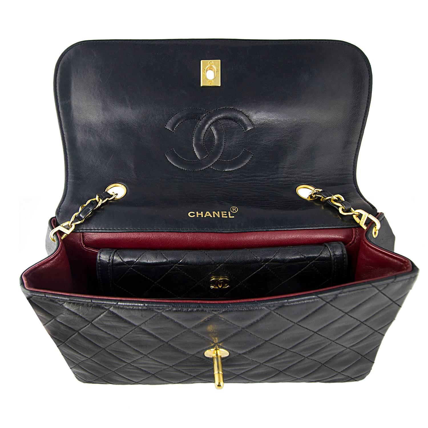 Chanel Mademoiselle Bag with integral Purse In Good Condition For Sale In London, GB