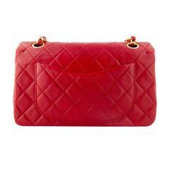 Chanel Red Medium Flap bag, 1989