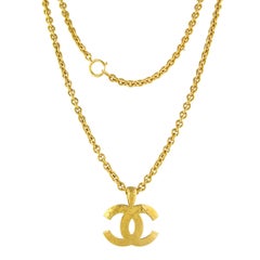 Chanel 1990's Statement Quilted CC Necklace