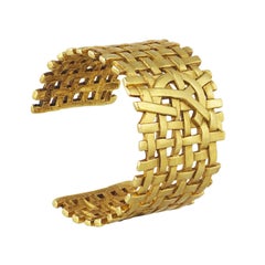 YSL Golden Logo Cuff