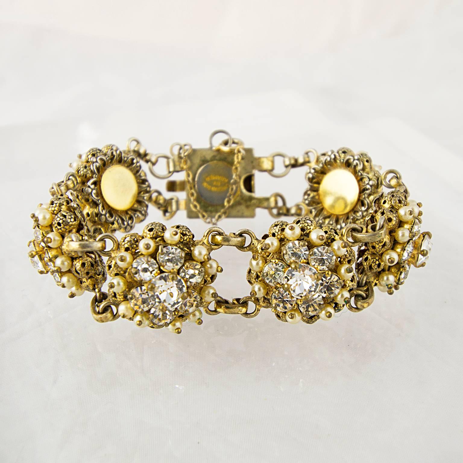 Christian Dior by Kramer Crystal Bracelet In Good Condition In London, GB