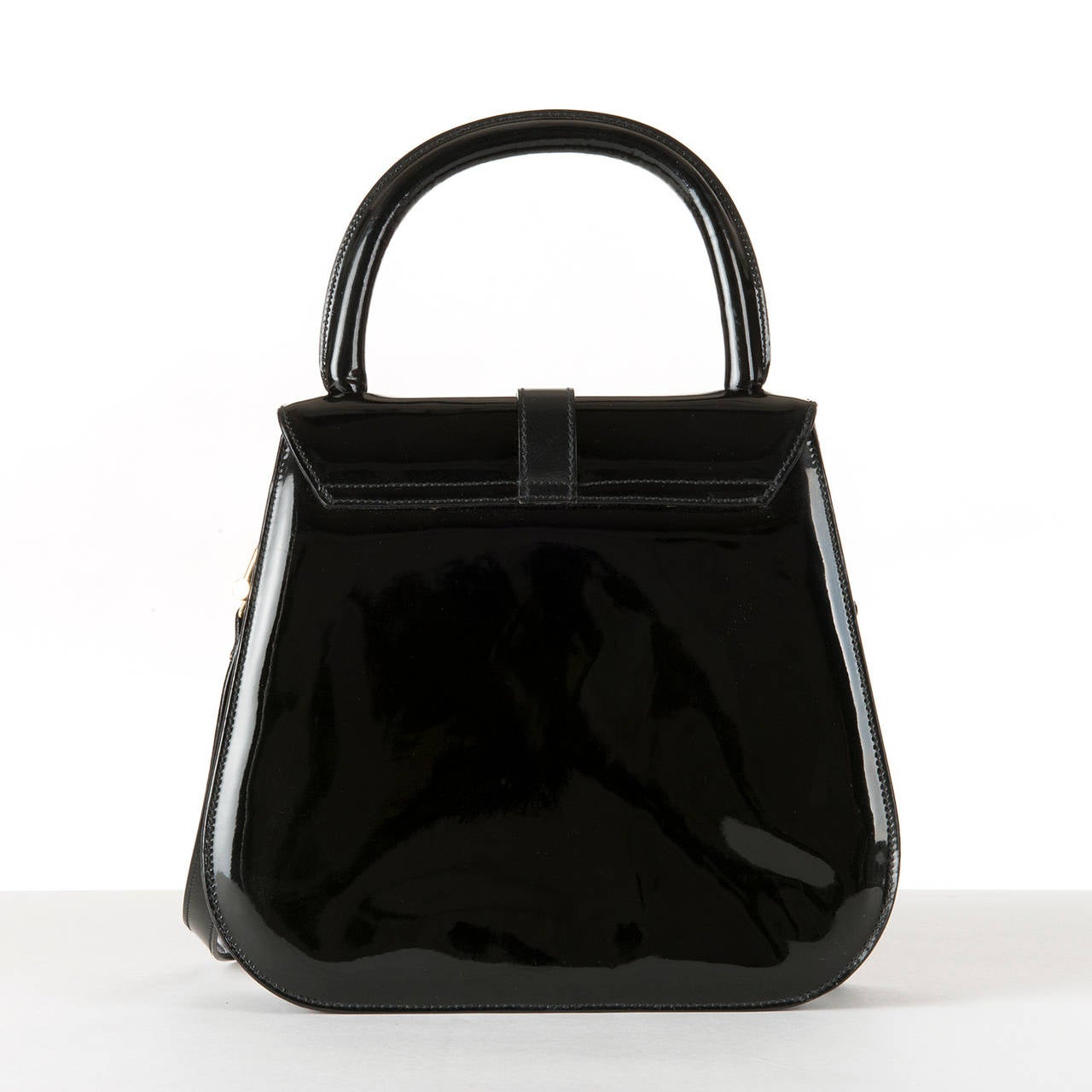 Etienne Aigner of Paris - Black Patent Leather Shoulder & Cross-body  Bag In Excellent Condition In By Appointment Only, GB