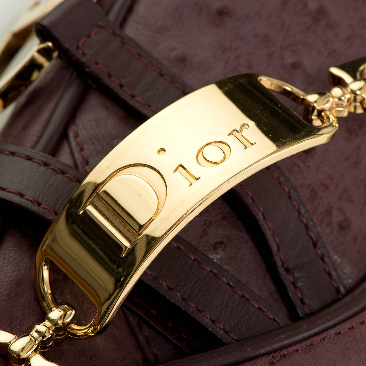 dior saddle bag ostrich