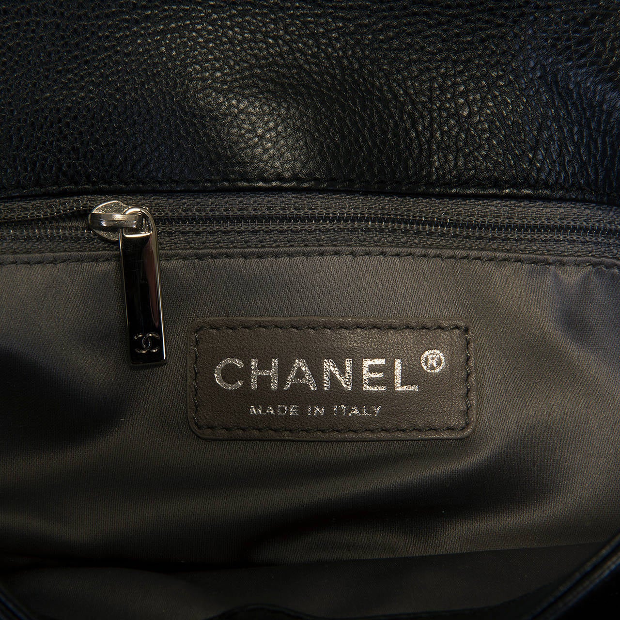 'TRES CHIC' Chanel  Black 'Sac Baguette' with Silver Palladium Hardware 4