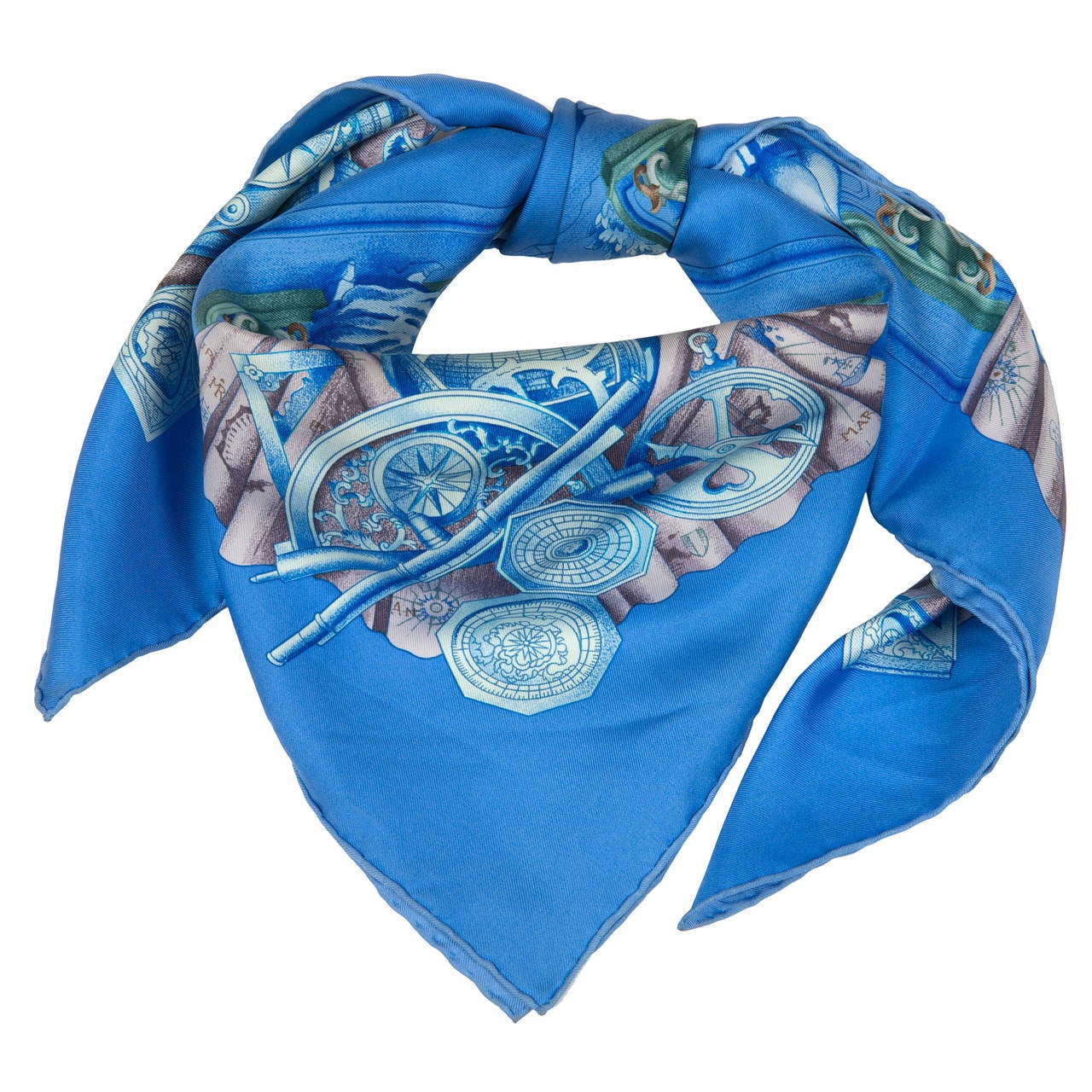 This fabulous Hermes, printed Silk Scarf, 'Azulejos' is in great condition, and comes with it's original box. The rich colours will enhance lots of different outfits.