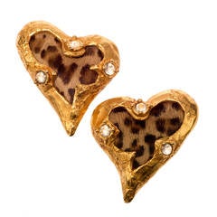 Lacroix 'Valentine' Heart Shaped Earrings
