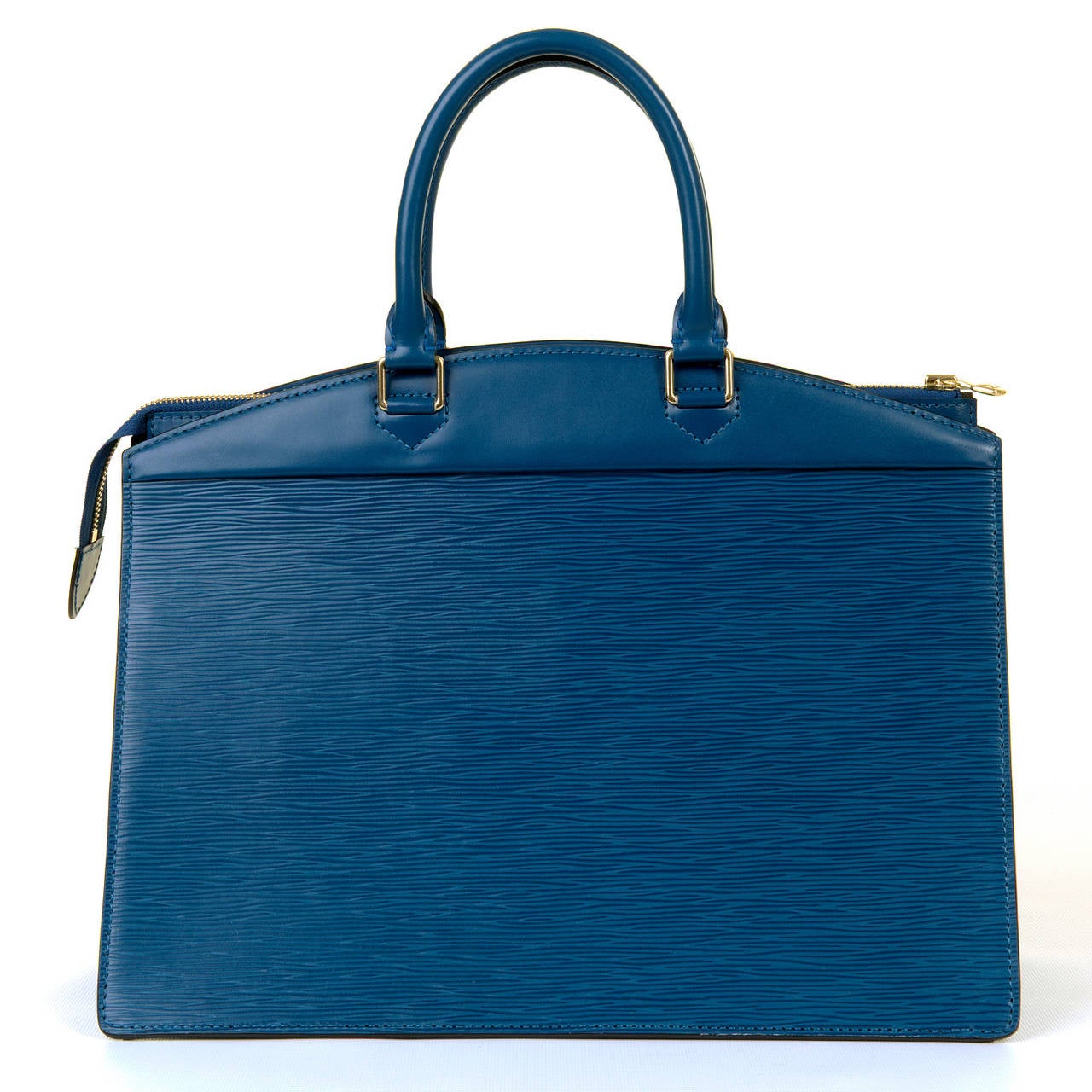 Pristine Louis Vuitton Azure Blue Epi Leather 'Riviera' Bag In Excellent Condition In By Appointment Only, GB