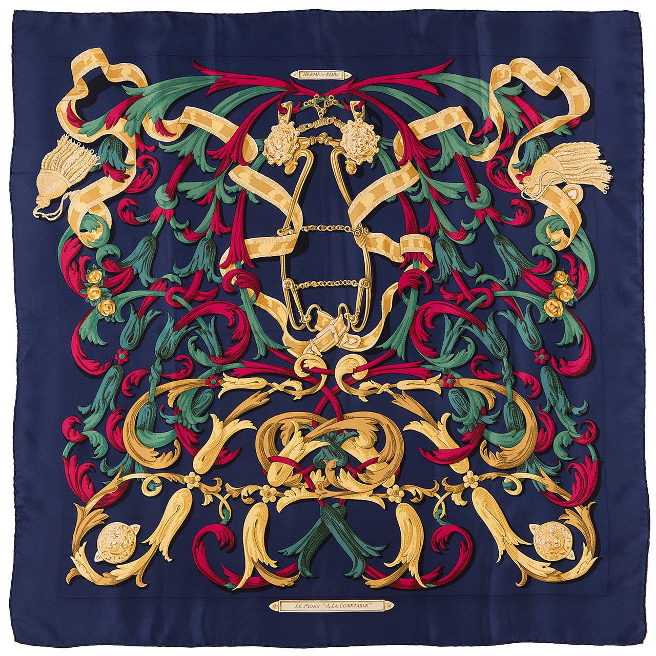 The legendary Henri d'Origny. This rare vintage Hermes Silk Scarf is by one of the most famous of Hermes designers and is in excellent condition. Designed in 1970, the rich colours of the scarf are still vibrant and strong. This scarf is a rare find