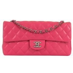 PRISTINE Chanel Rose Pink 25cm Lambskin Medium Flap  Sac 'Timeless' Shoulder Bag