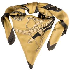 VERY RARE Vintage Hermes Silk Scarf 'Cochere Des Ecuries Imperiales' 2