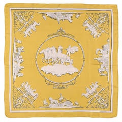 Hermes Vintage Silk Scarf 'Phaeton' by Henri Ledoux