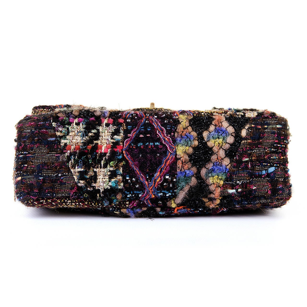 A Very Rare Chanel 'Sac 2.55' Multicoloured Tweed  & Bejewelled Flap Bag 1