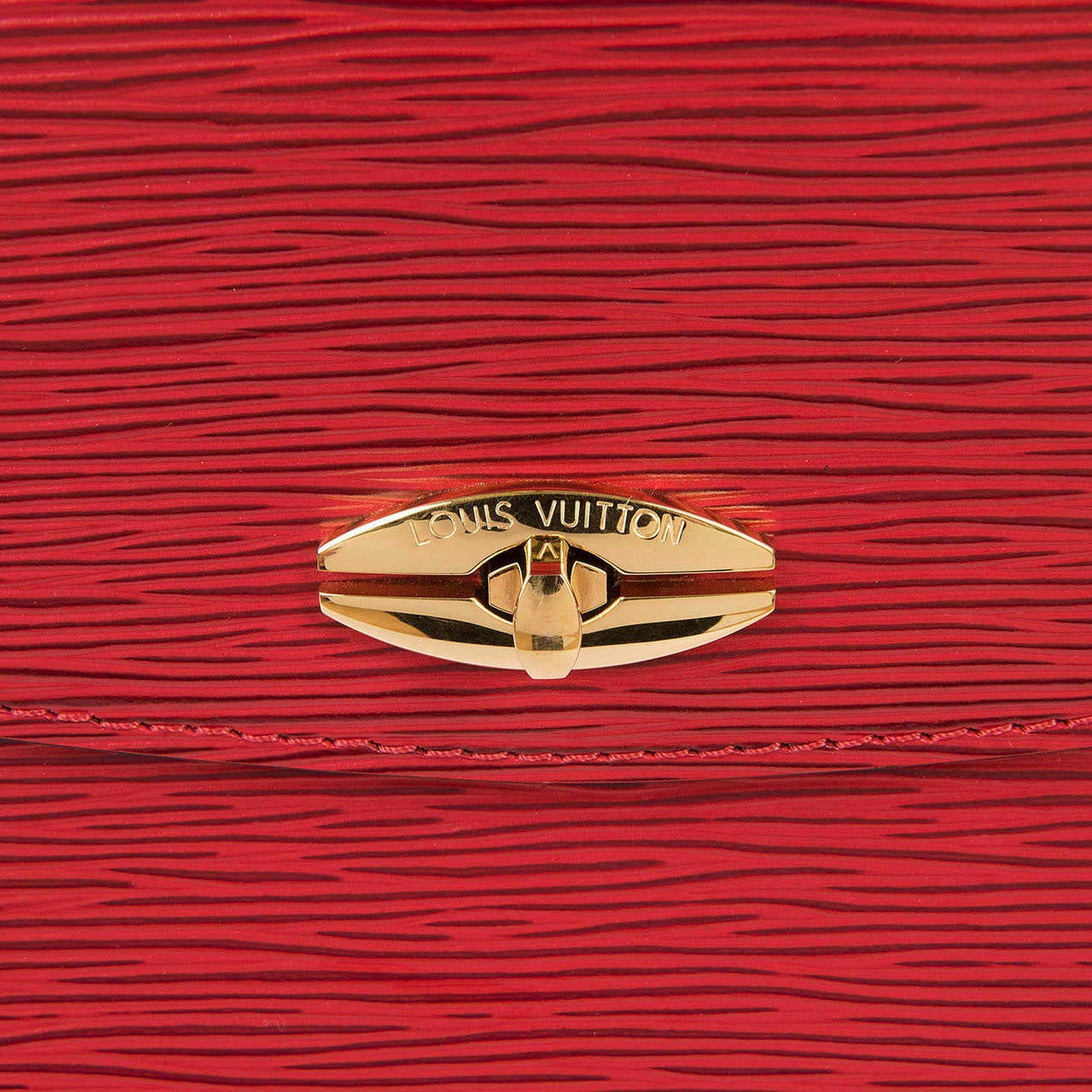 'Très Chic' Louis Vuitton 'Sac Malsherbes' in Red Epi Leather & Gold Hardware 1