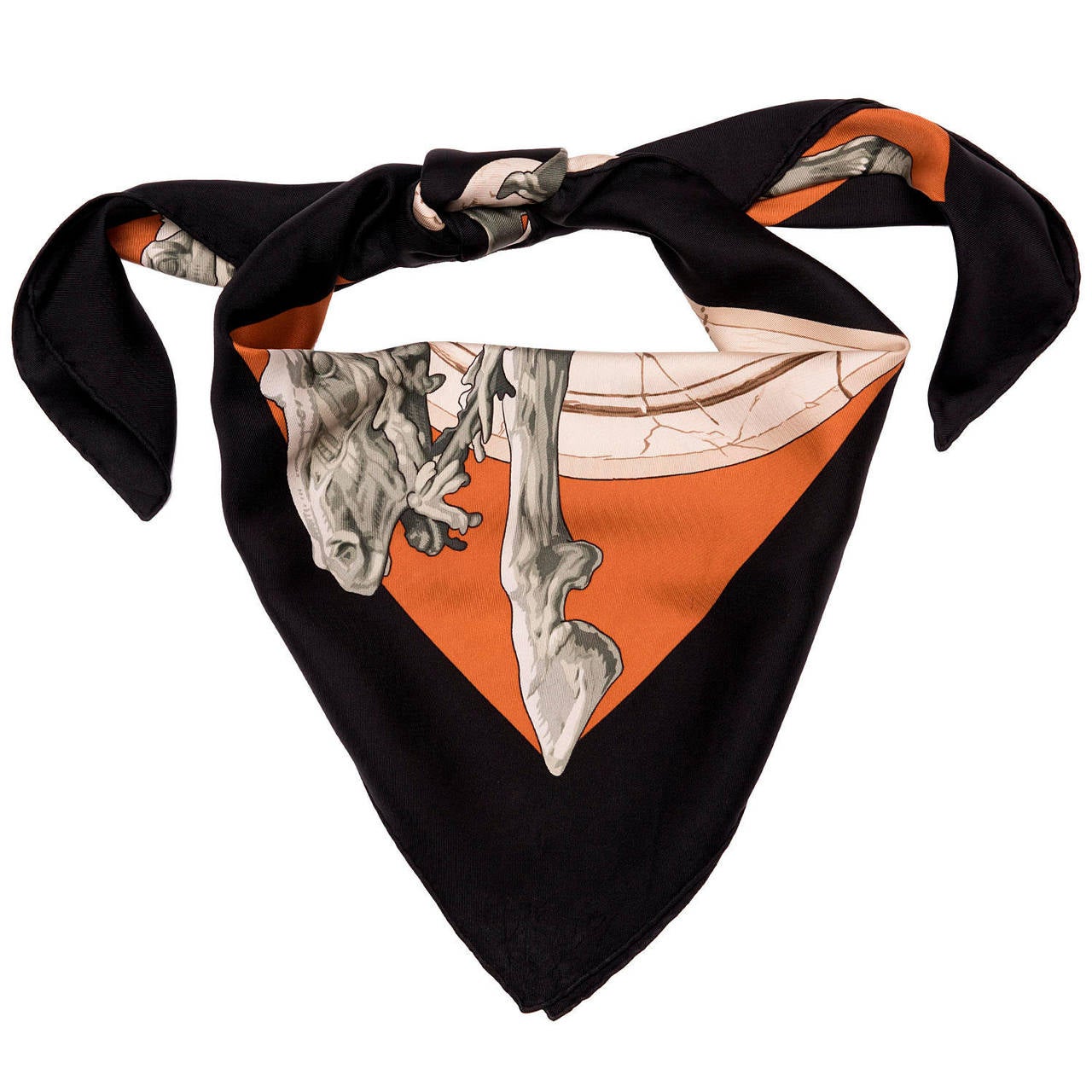 A Rare Hermes Scarf 'La Fontaine de Bartholdi - Washington DC' by Rybaltchenko