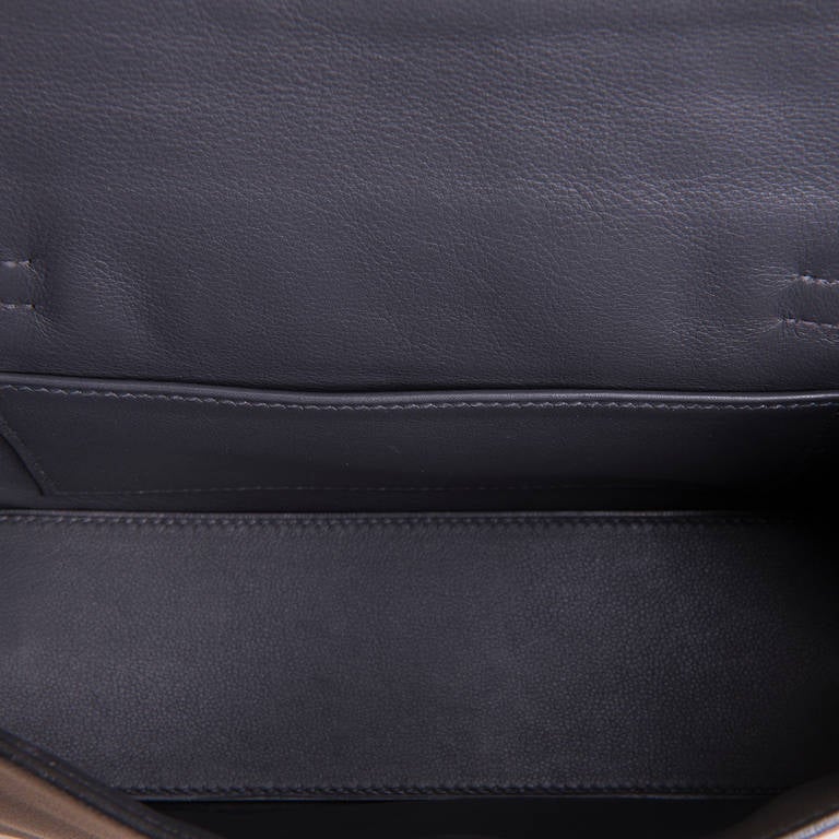 HERMÈS Kelly Danse shoulder bag in Gris Pale Swift leather with