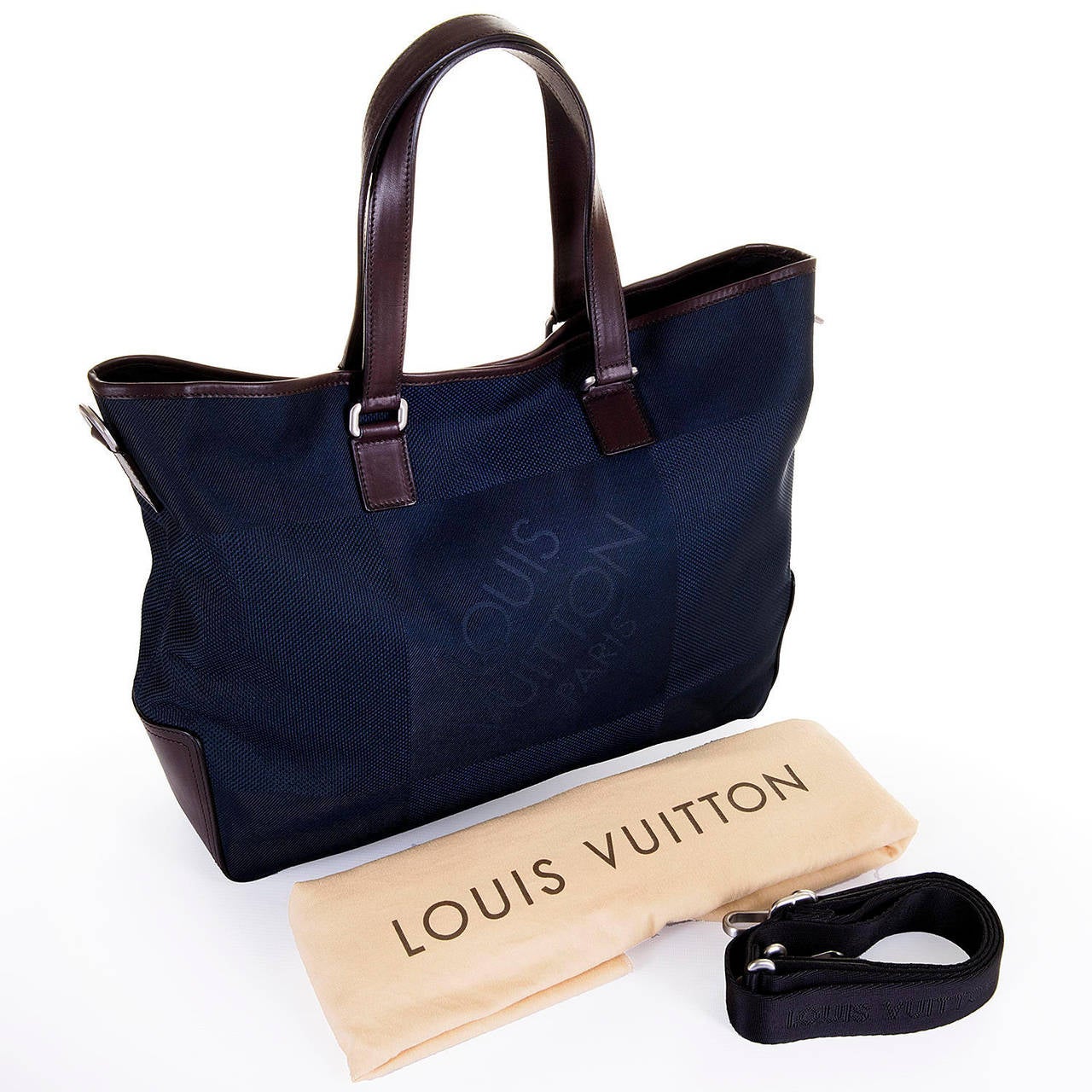 A Super Large Louis Vuitton 40cm Tote & Shoulder Bag with Palladium Hardware In New Condition In By Appointment Only, GB