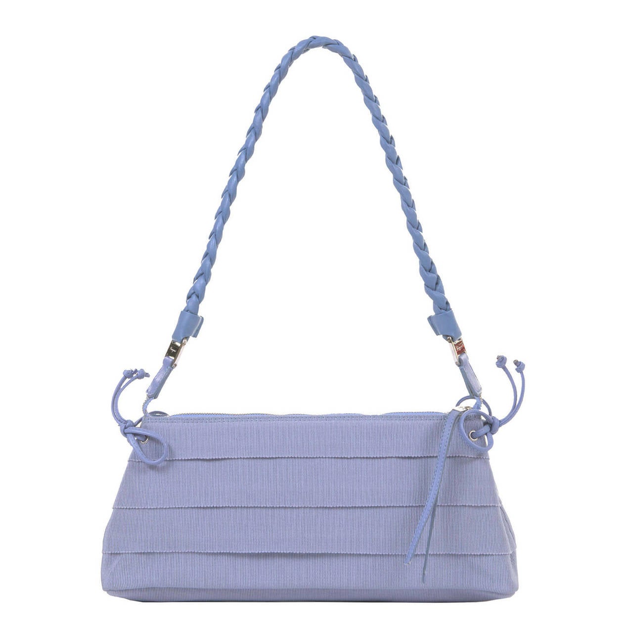 A Cute Ferragamo Clutch/Shoulder Bag in Lavender Toile and Matching ...
