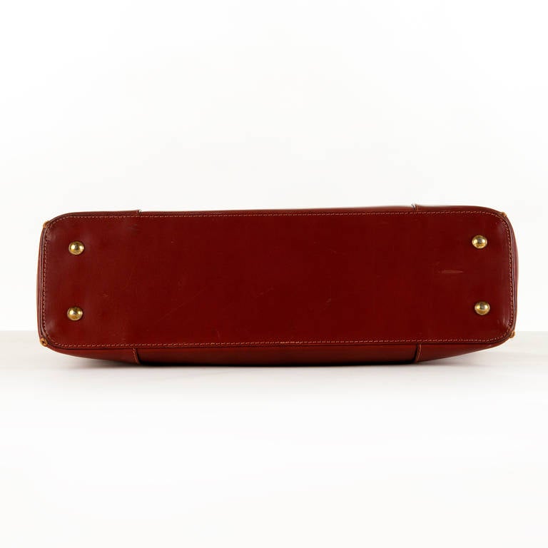 Red A Large Mulberry, Burgundy English Leather, Shoulder Bag with Gold Hardware