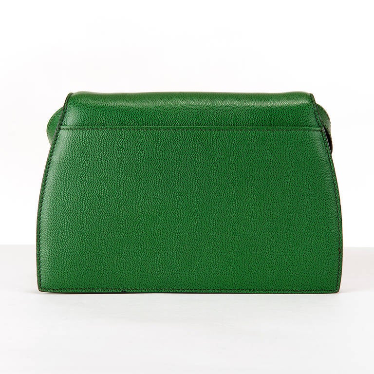 A Rare Cline Green Leather Shoulder/Clutch Bag at 1stdibs
