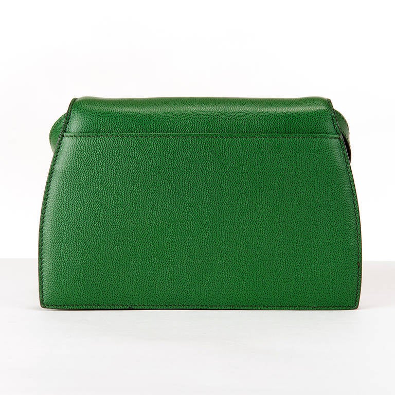 celine triomphe bag green