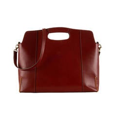 A Large Mulberry, Burgundy English Leather, Shoulder Bag with Gold Hardware