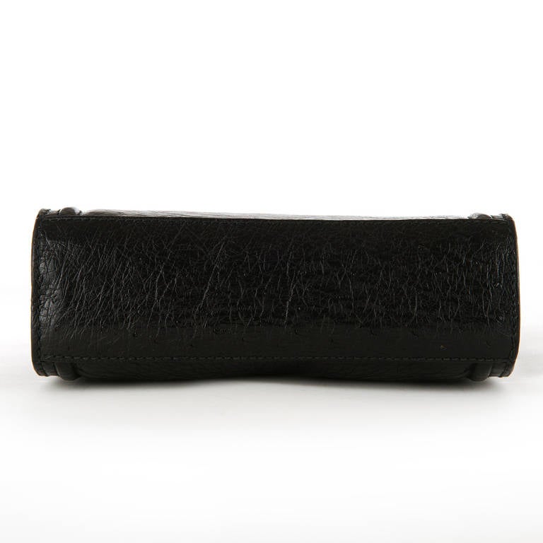 A Rare Vintage Gucci Black Ostrich-skin Clutch/Handbag 1