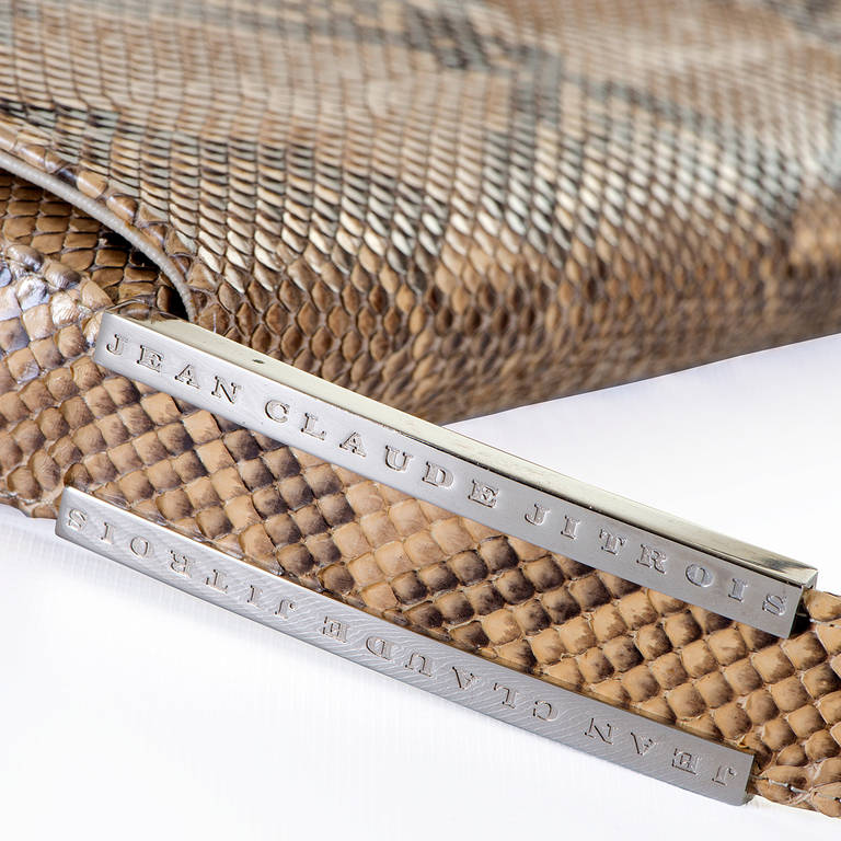 A Gorgeous Python skin Bag by Jean-Claude Jitrois of Paris 1