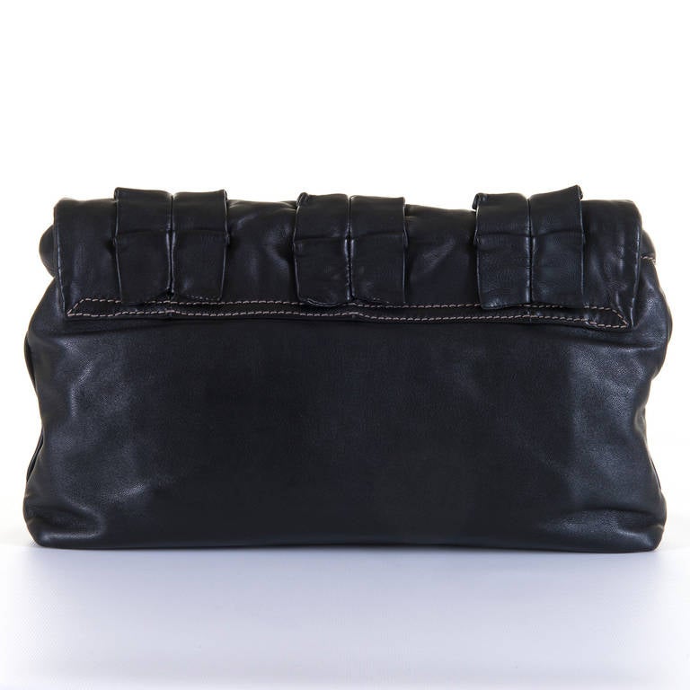 A  WOW! Dolce & Gabbana 'Miss Lexington' Large Black Clutch bag in Lambskin For Sale 2