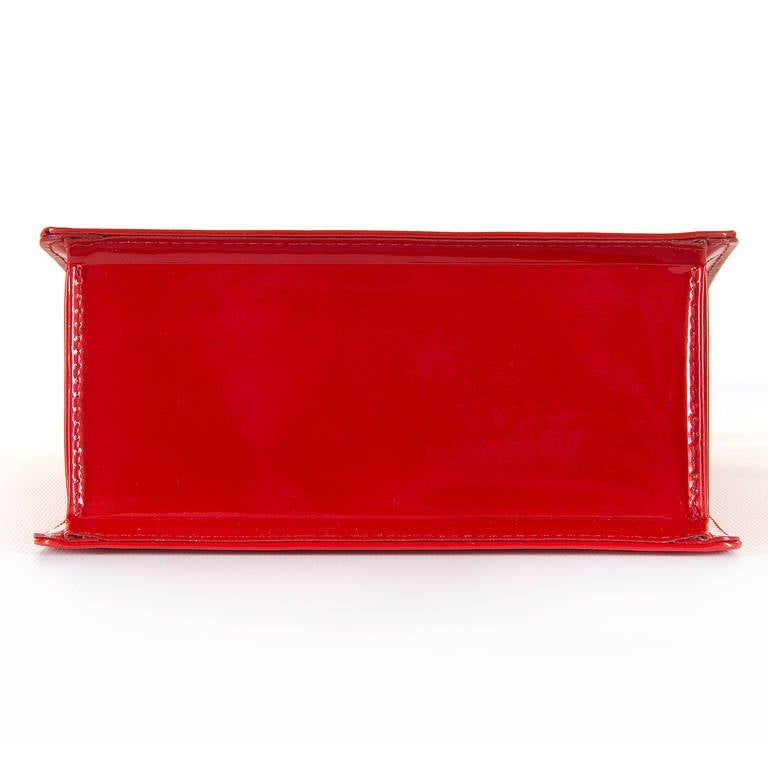 Women's Louis Vuitton 'Spring Street' Red Patent Bag