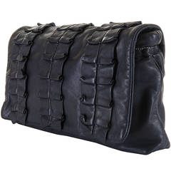 A  WOW! Dolce & Gabbana 'Miss Lexington' Large Black Clutch bag in Lambskin