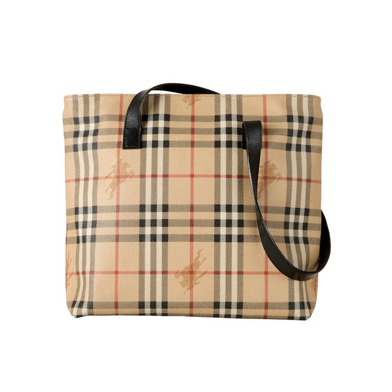 A Classic Check Tote Bag by Burberry of London