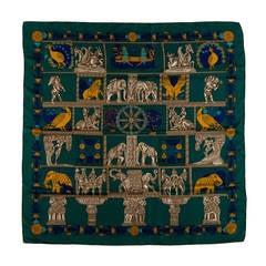 A  delightful Hermes Silk Scarf by Annie Faivre