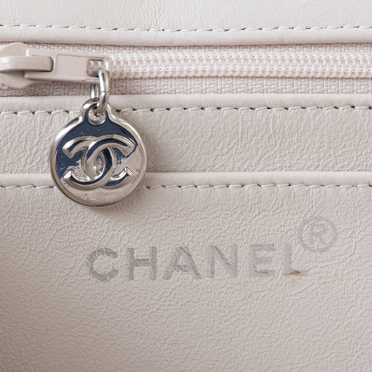 Super Chanel 25cm, Quilted Calfskin Flap Bag in Beige with Palladium Hardware 1