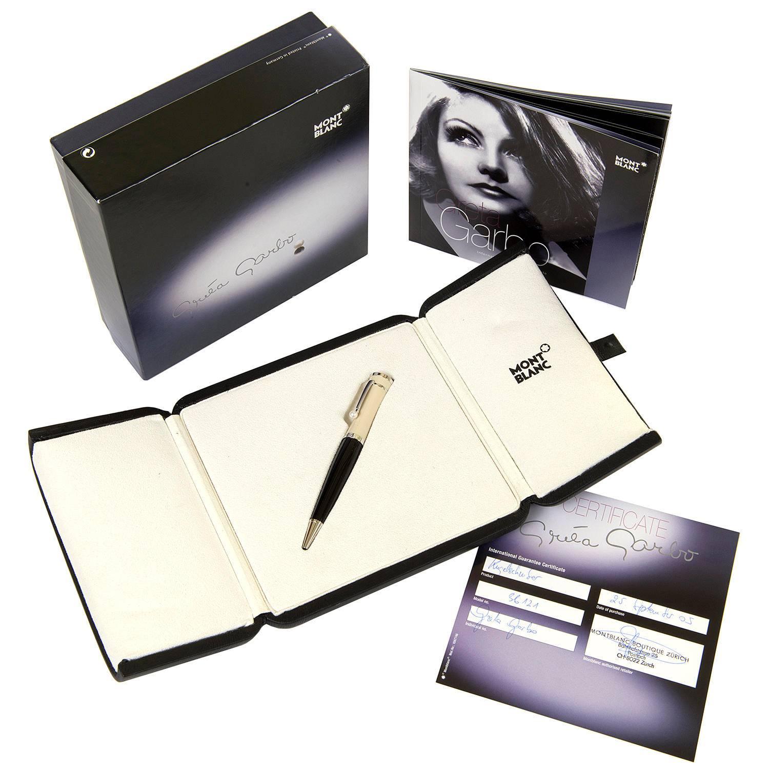 Beige A SPECIAL GIFT BOX - LIMITED EDITION Greta Garbo pen Pearl Inset, by Mont Blanc