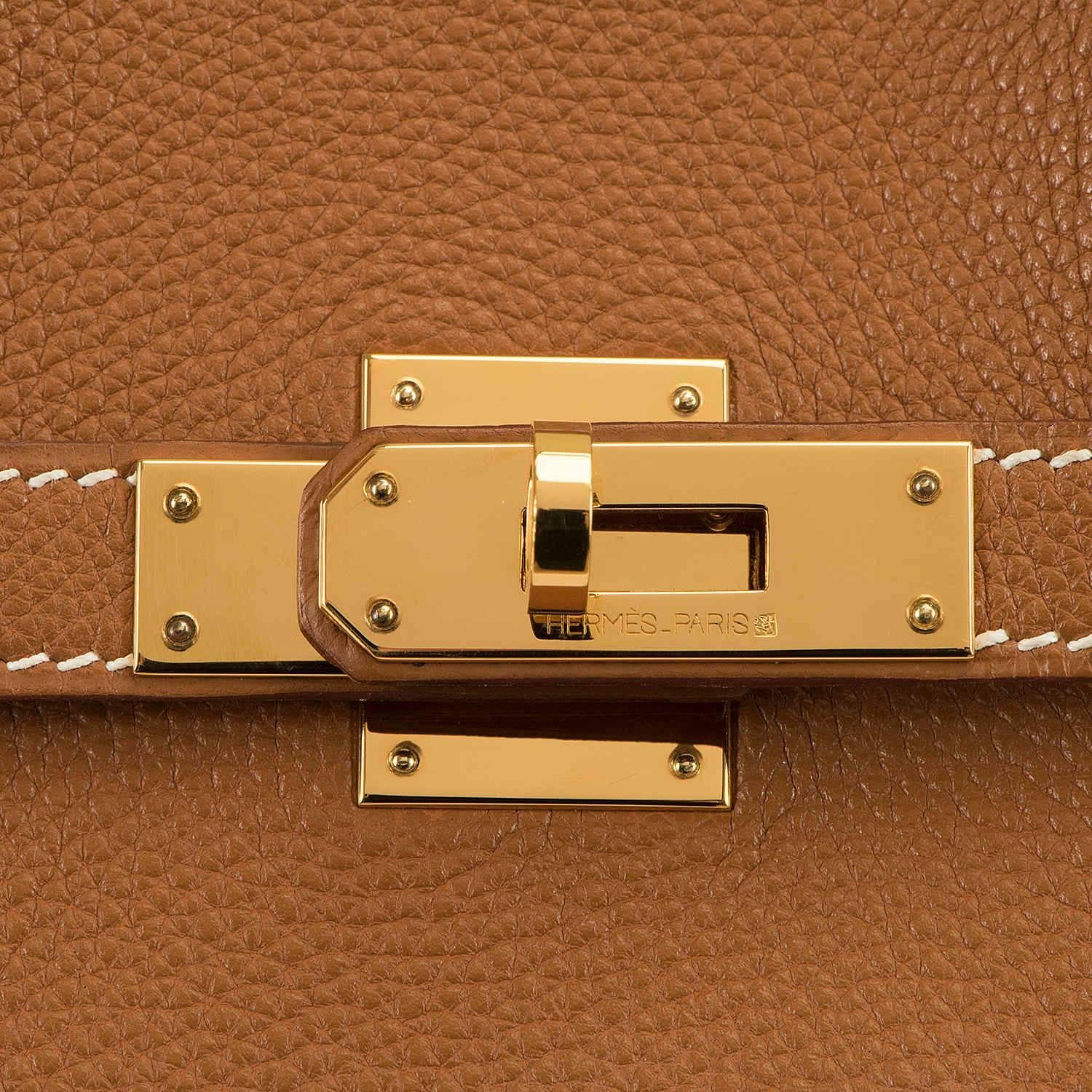 Women's A RARE FIND Pristine Hermes Kelly Sport in Sable Togo Leather & Gold HW         