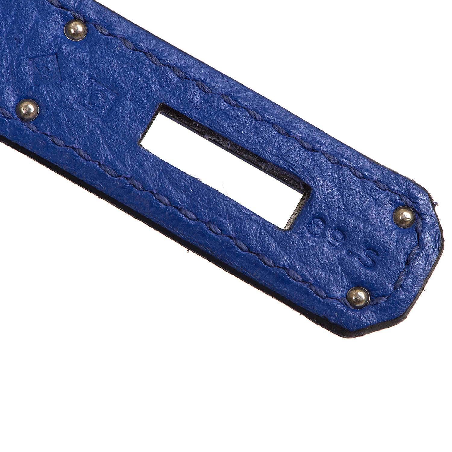 PRISTINE Hermes 35cm 'Bleu Electrique' Togo Birkin Bag with Palladium Hardware 2