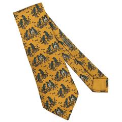 Hermes Vintage Silk Tie 'Emperor Penquins' - Original Hermes Box