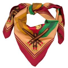 WOW Gorgeous Hermes Silk Scarf  'Ceintures' by Joachim Metz