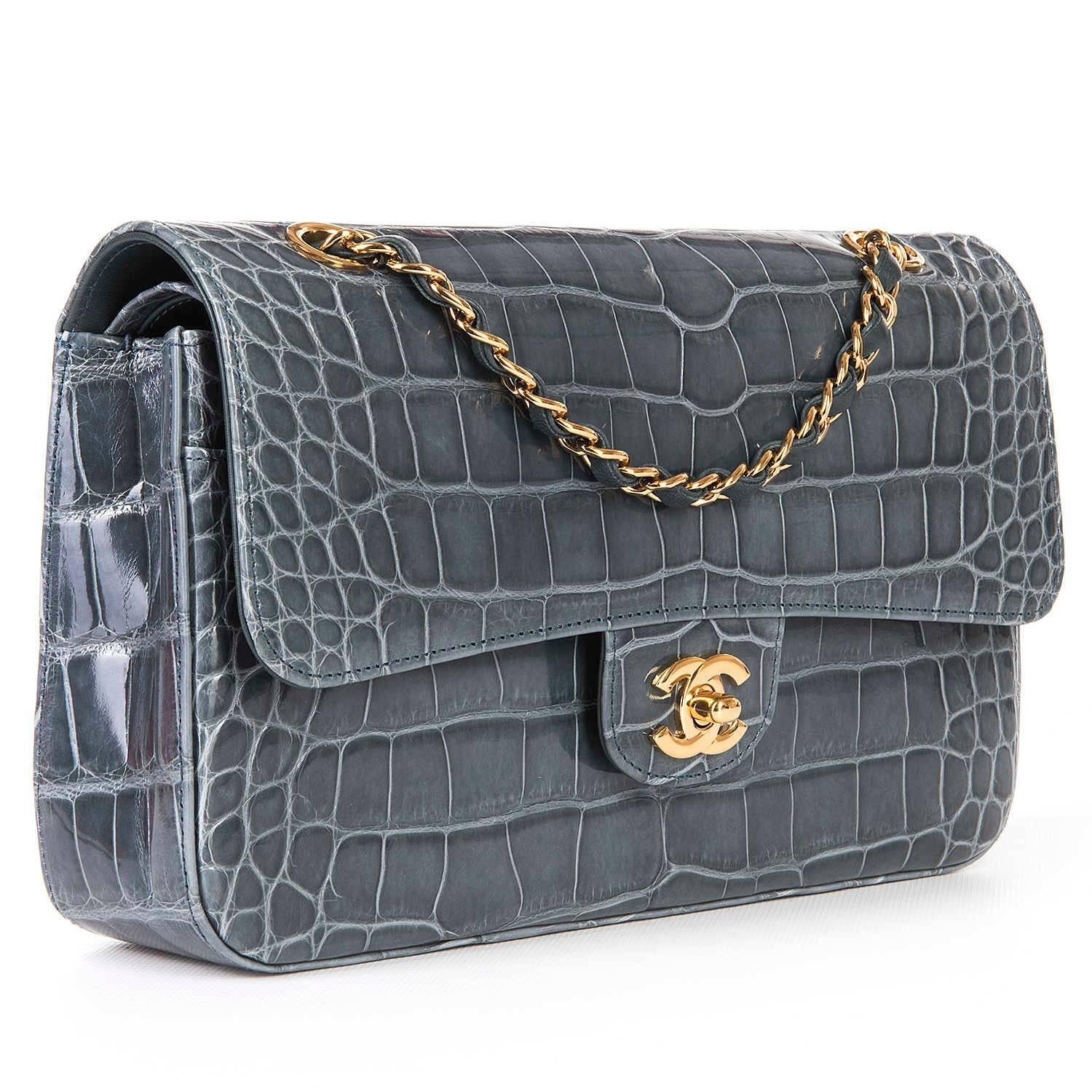 chanel alligator handbag