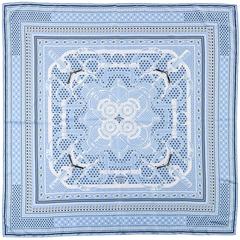 Pristine Hermes 140cm Silk Shawl Scarf 'Eperon d'Or Remix' by Henri d'Origny