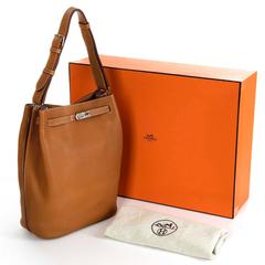 WOW Pristine Hermes 26cm 'So Kelly' Sable Togo Leather Bag / Palladium Hardware