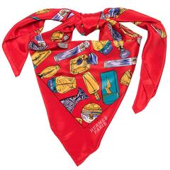 A Fine Vintage Hermes Silk Scarf 'Flacons de Parfum'