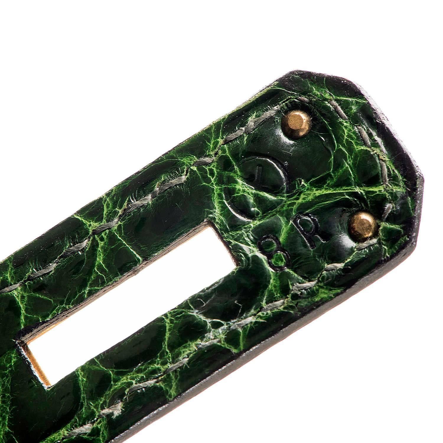 Very Rare Pristine Hermes 32cm 'Vert Emeraude' Shiny Crocodile Kelly Bag    1