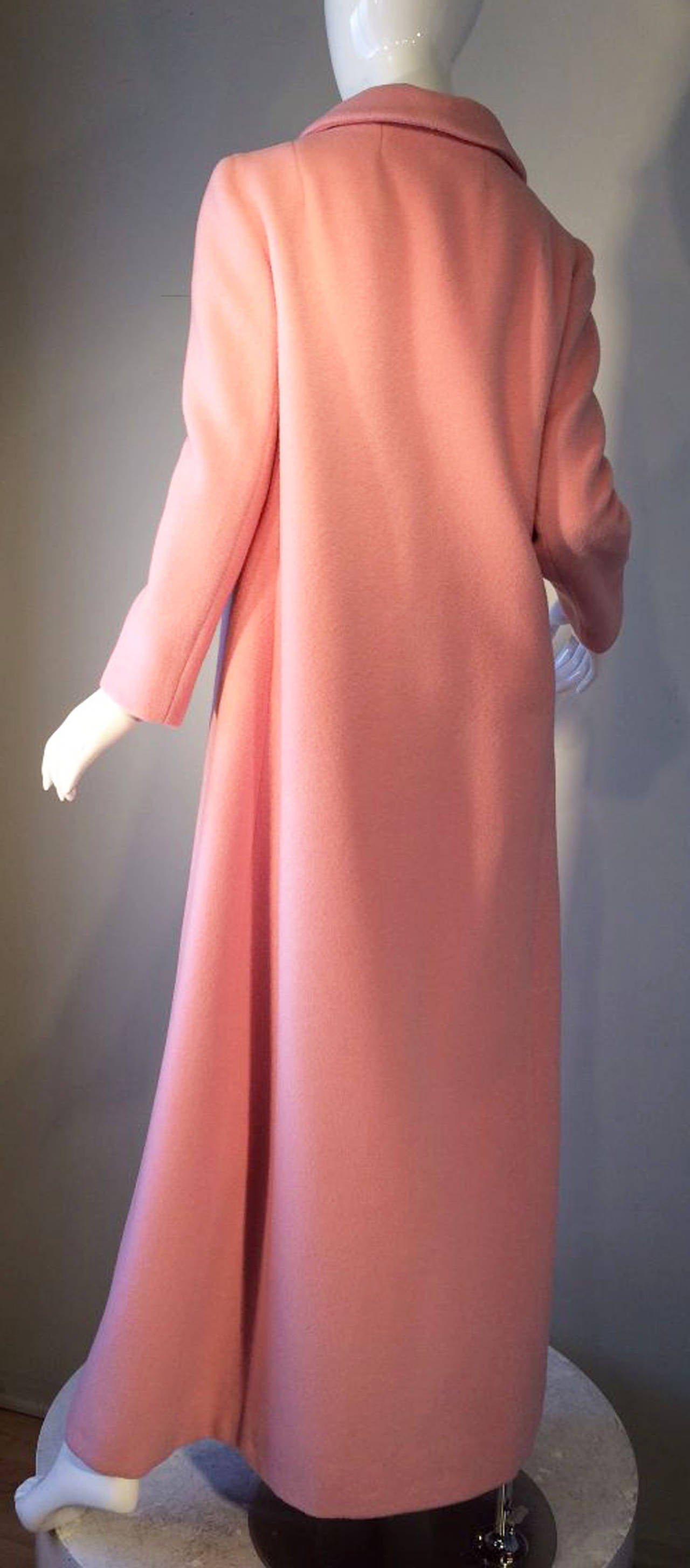 Anne Klein Princess Length Coat ca.1965 In Excellent Condition In Phoenix, AZ