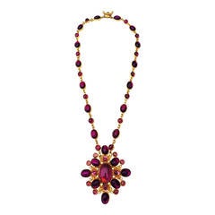 William de Lillo 'Jeweled' Pendant Necklace 1967