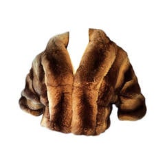 Michael Kors Couture Chinchilla Shrug Jacket