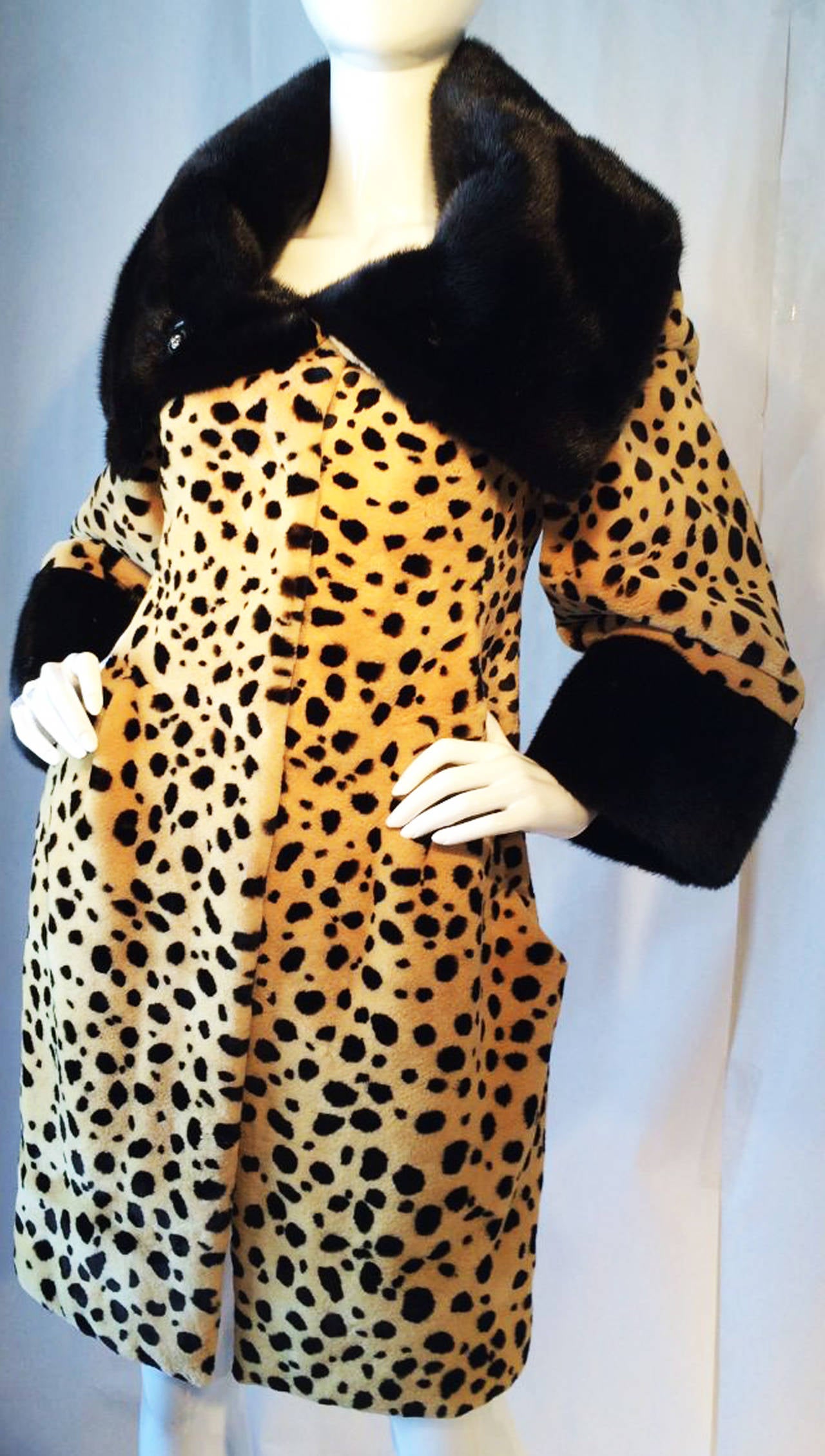 Catherine Malandrino Couture Sheared Mink Coat In New Condition In Phoenix, AZ