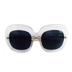 Oversize Lucite Sunglasses 1970s